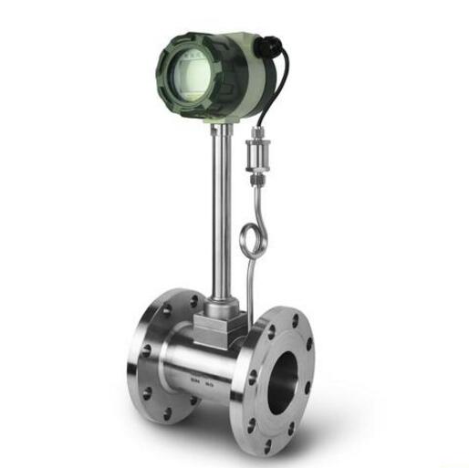 Gas vortex flowmeter