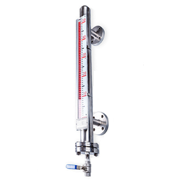 Magnetic tilting level gauge